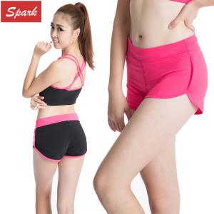China Girls Retro Style High Elastic Slim Fitness Yoga Athletic Hot Shorts wholesale