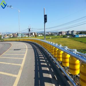 China Traffic Safety Highway Roller Barrier Anti Collision Guardrail wholesale