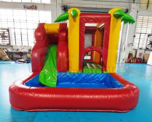 China Commercial Backyard Kids Inflatable Bouncer Slide Digitial Printing Logo wholesale