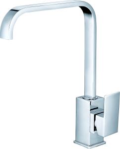 China Modern Style Kitchen Mixer Taps Chrome Finish Kitchen Basin Faucet wholesale