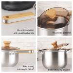 Amazon Multifunctional Kitchen Cookware Silver Cooking Pot Set Stainless Steel