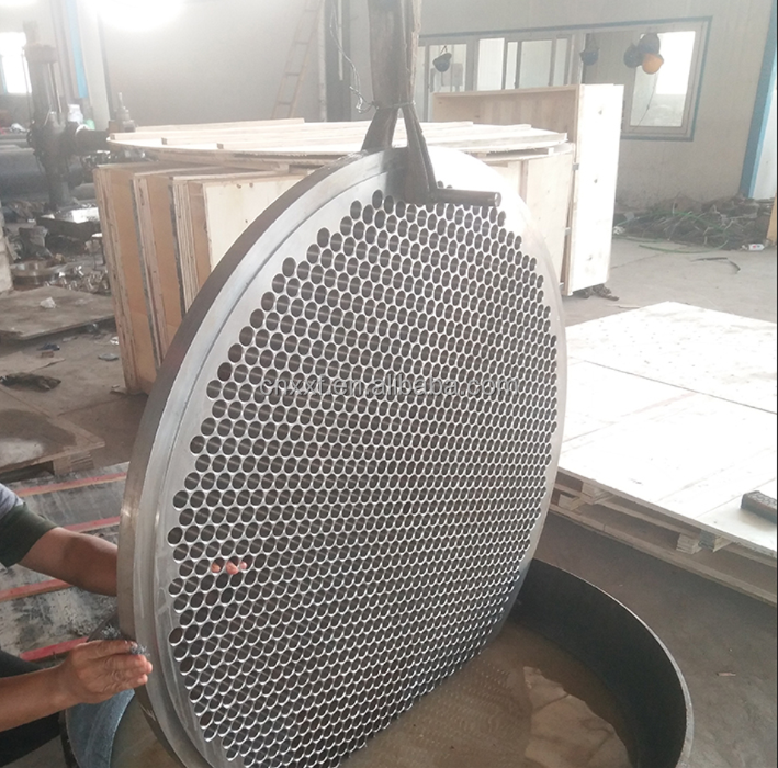 Large Diameter Forged Flange Double Boiler Fixed Stationary Tube Heat Exchanger with No-Standard Tube Sheet Condenser