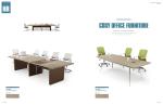 MFC Modern Melamine Conference Table Environmental Friendly ISO9001 Certificated