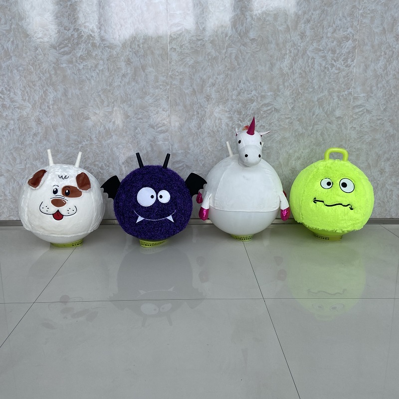 OEM ODM Accepted Inflatable Buddy Ball Seahorse Diameter 12'' Plush Unicorn Balls