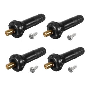 China Black Tpms Tire Valve Replacement , Rubber Car Valve Stem Low Consumption wholesale