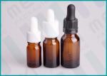 5ml - 100ml Amber Dropper Bottles , Cosmetic Essential Oil Dropper Bottle