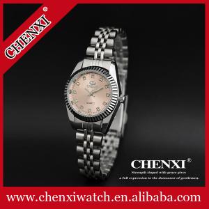 China Fast Shipping Sample Order 10PCS Pink Blue Rhinestone Watch Ladies Stainless Steel Watches wholesale