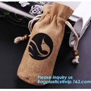 China Custom cheap wedding favor gift packaging drawstring burlap jute pouch bag,drawstring jute bag burlap shopping bag new s wholesale