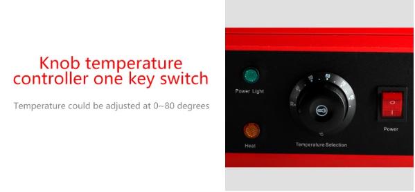 3 Layers Red Snack Food Warmer Showcase for Commercial Food Preservation Solution