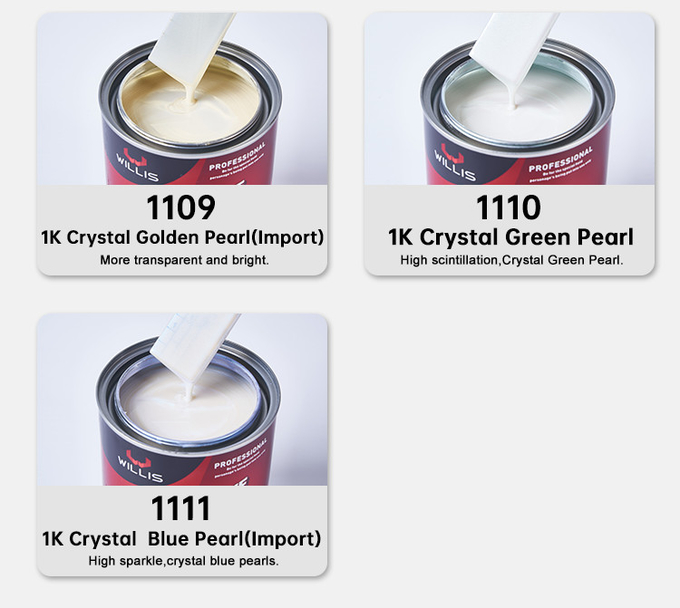 Standard 1K Basecoat Metallic Pigment Pearl Automotive Paint Spray Car Paint Liquid Coating Automotive Thinner 13