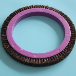 China Artos Stenter Machine Parts Brush Wheel Plastic Body Bristle Pig Hair 145mm Inner Dia wholesale