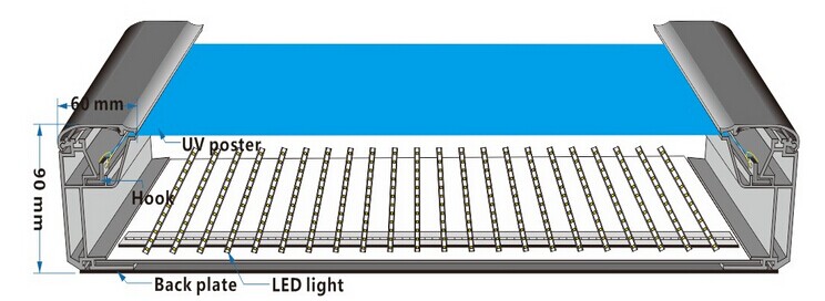 Outdoor waterproof LED advertising light boxes