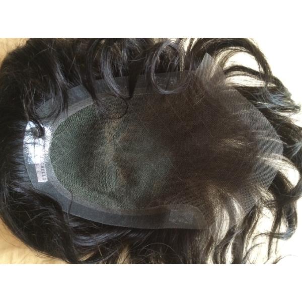 Npu Base 10*7 Male Hair Wig Medium Density Toupee Hair Replacement