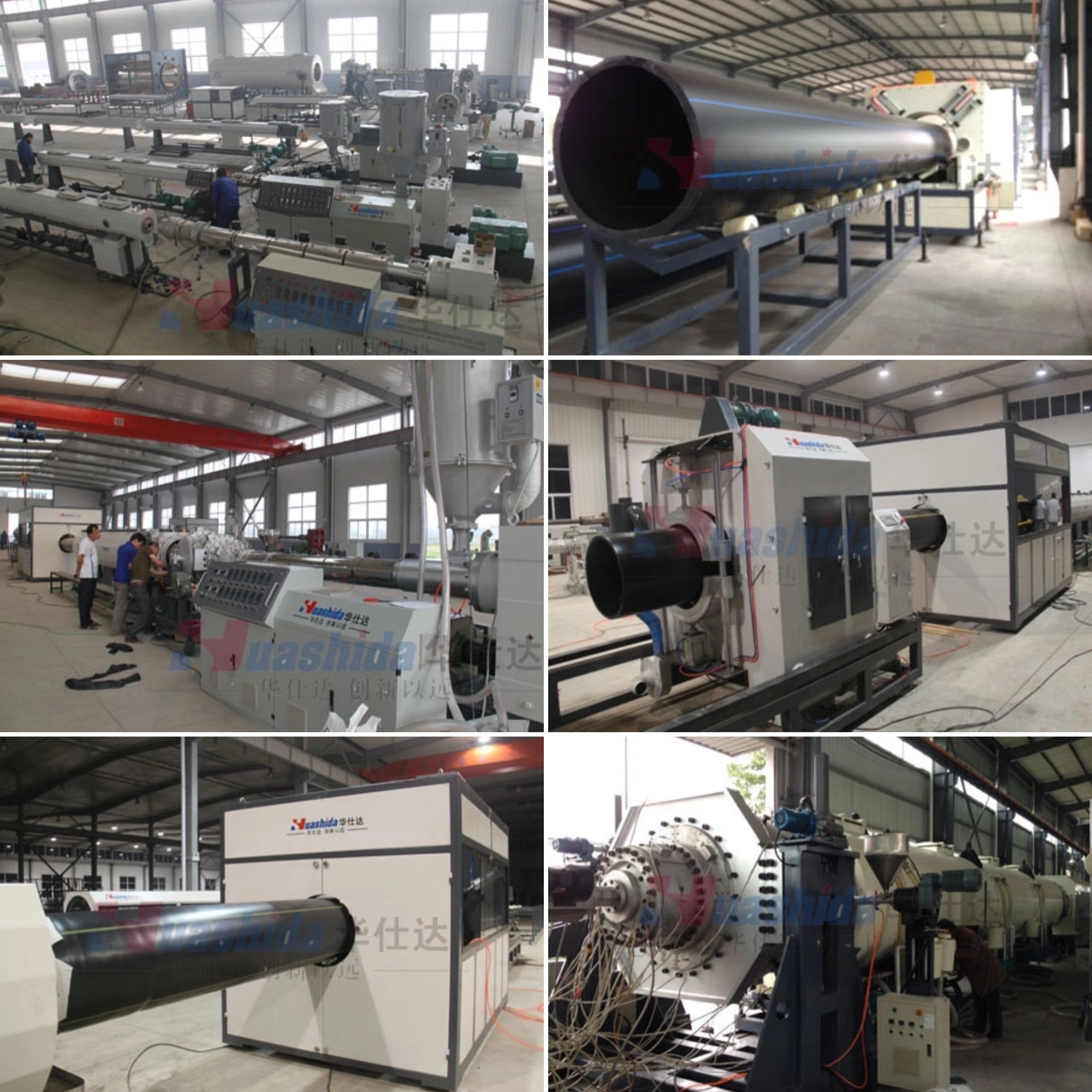 HDPE Plastic Pipe Extrusion Machinery for Civil Water Supply Foundation Drainage Energy