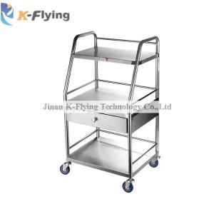 China Hospital Medical Instrument Trolley , 201 Stainless Steel Surgical Trolley wholesale
