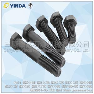 China Bolt Mud Pump Accessories M20×65 GB5780-86 M27×80 AH36001-05.35B High Strength wholesale
