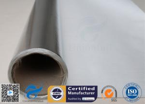 China Heat Reflective 0.43MM 480G Aluminium Foil Fiberglass Cloth SDS Certification wholesale