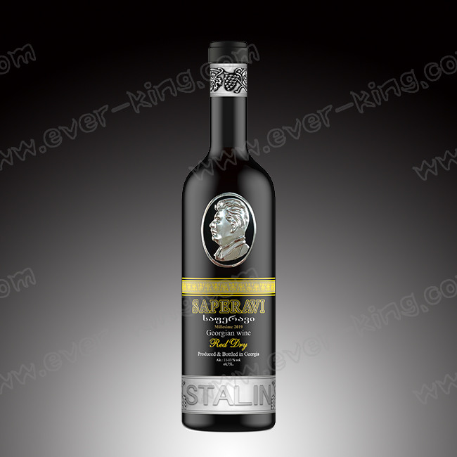 Manufacturer Custom Metal 3M Sticker Stalin Head Aluminium Label For Wine