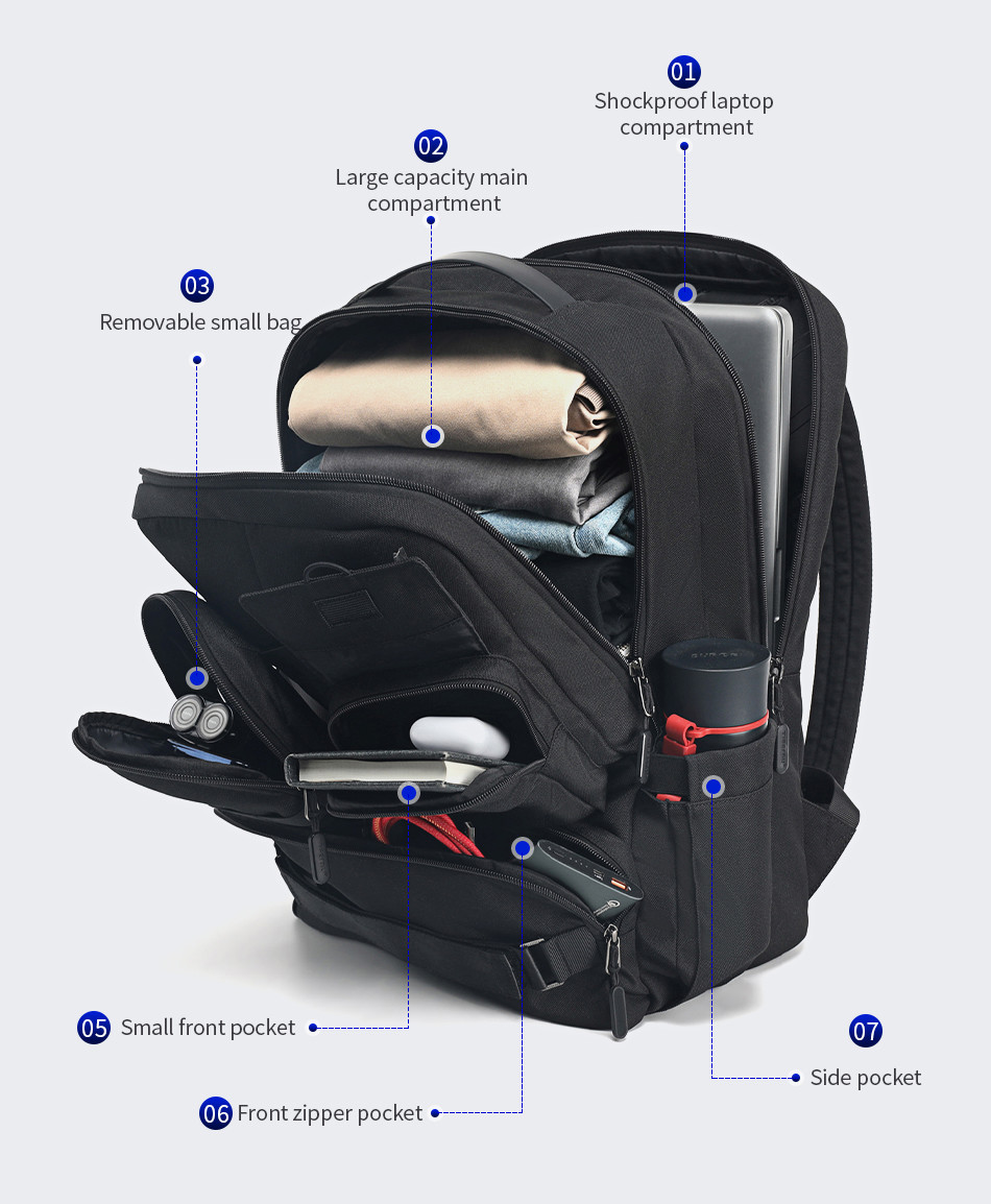 Fashion Business Travel Backpacks Outdoor College Student Carry On Laptop Backpack Anti Theft