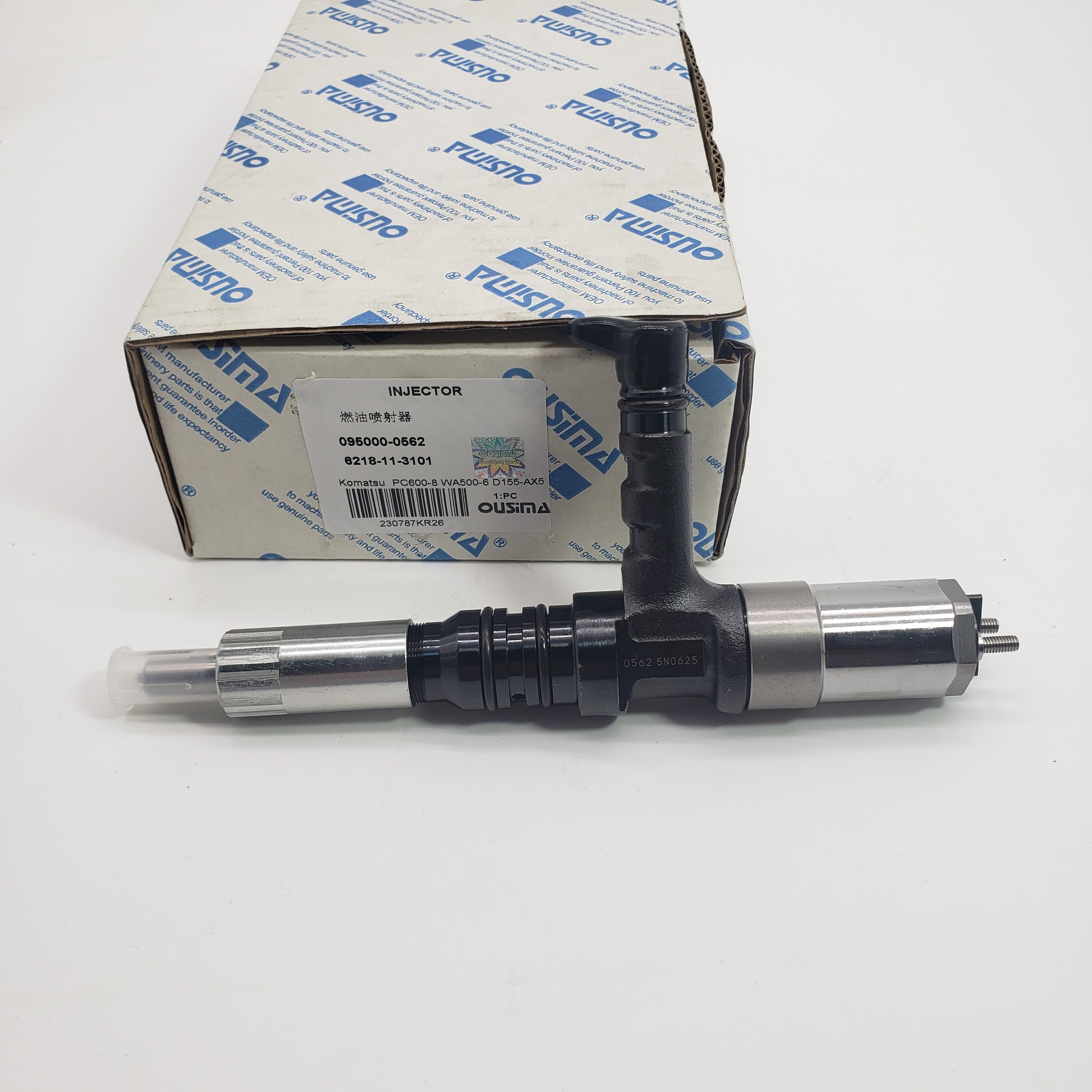 Diesel Fuel Injector 095000-0562/ 6218-11-3101 Suitable for Komatsu PC600-8 WA500-6 D155-AX5