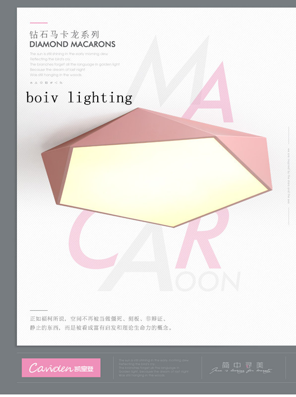 concise modern diamond Ma Long Series small/medium/big simple and fashionable bedroom/living room/balcony ceiling lamp