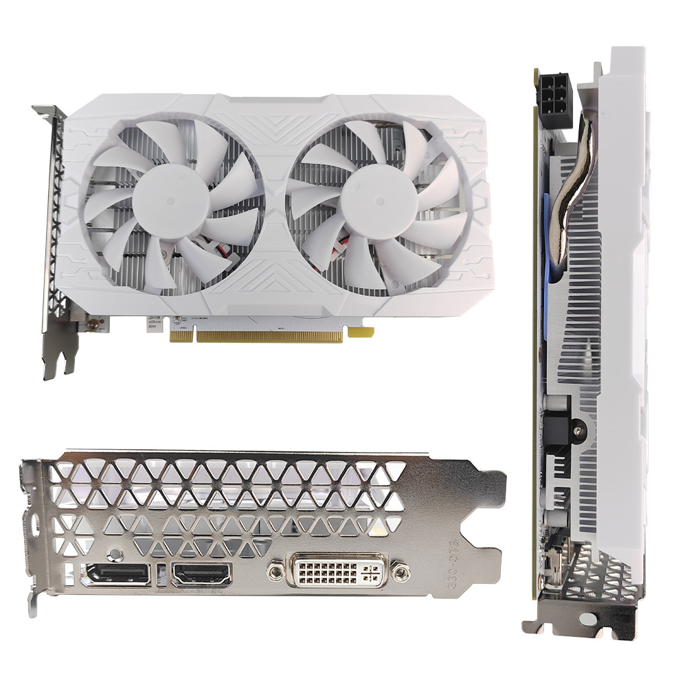 PCWINMAX Radeon RX 580 16GB 2048SP GDDR5 256Bit Dual Fan Desktop Graphics Card with HD DVI DP Port GPU