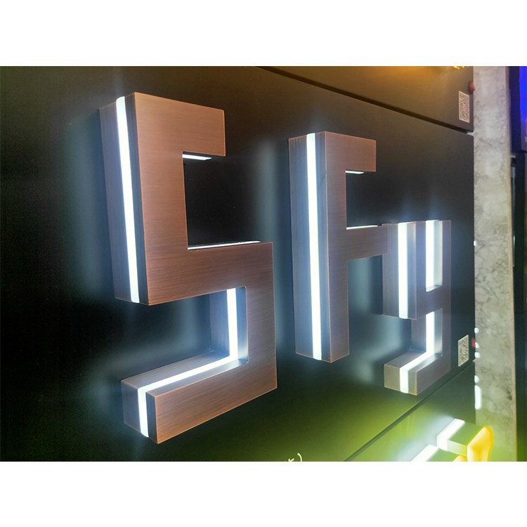 LED Luminous Character Acrylic Billboard Stainless Steel Metal Luminous Character 3D LED Sign