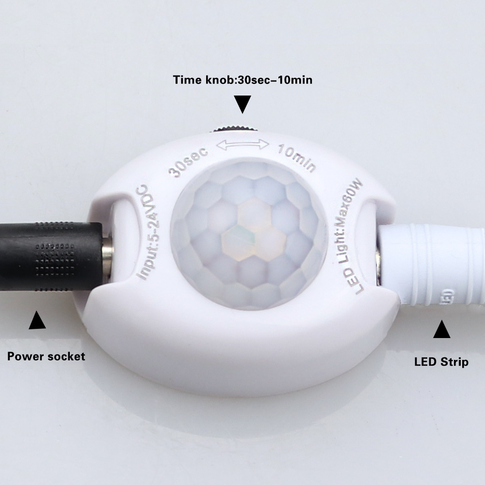 16.4ft 5M Led Tape Light Motion Sensor RA90 Timing Motion Activated Light Strip
