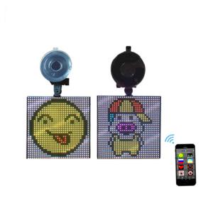 China 128*128 MM Buletooth Smart Car Emoji Led Sign Display wholesale
