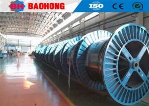China Electric Steel Cable Drum , Fiber Wire Rope Reeling Drums Long Working Life wholesale