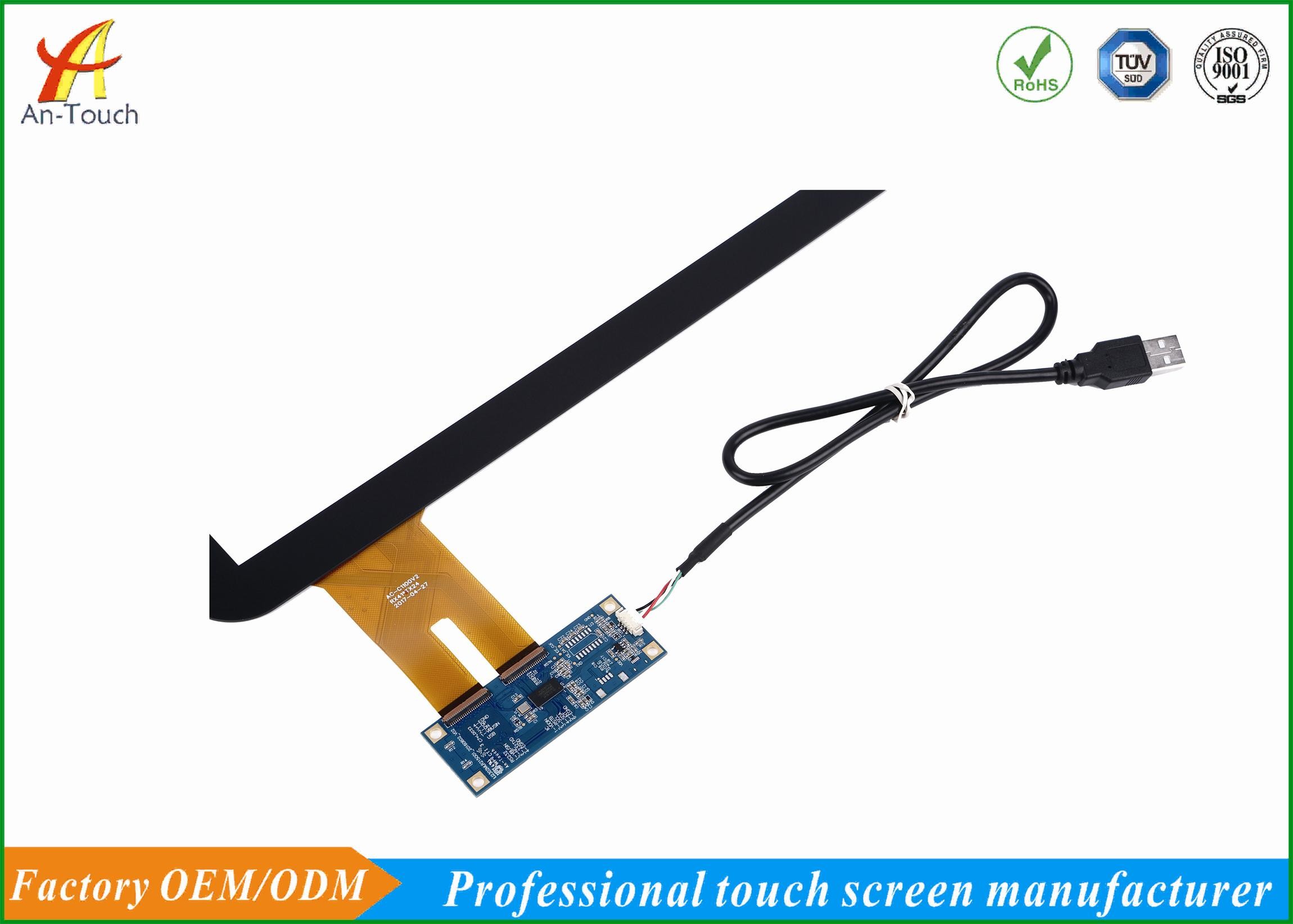 Commercial 12.1 Projected Capacitive Touch Screen Frame Panel Glass Panel For Lcd