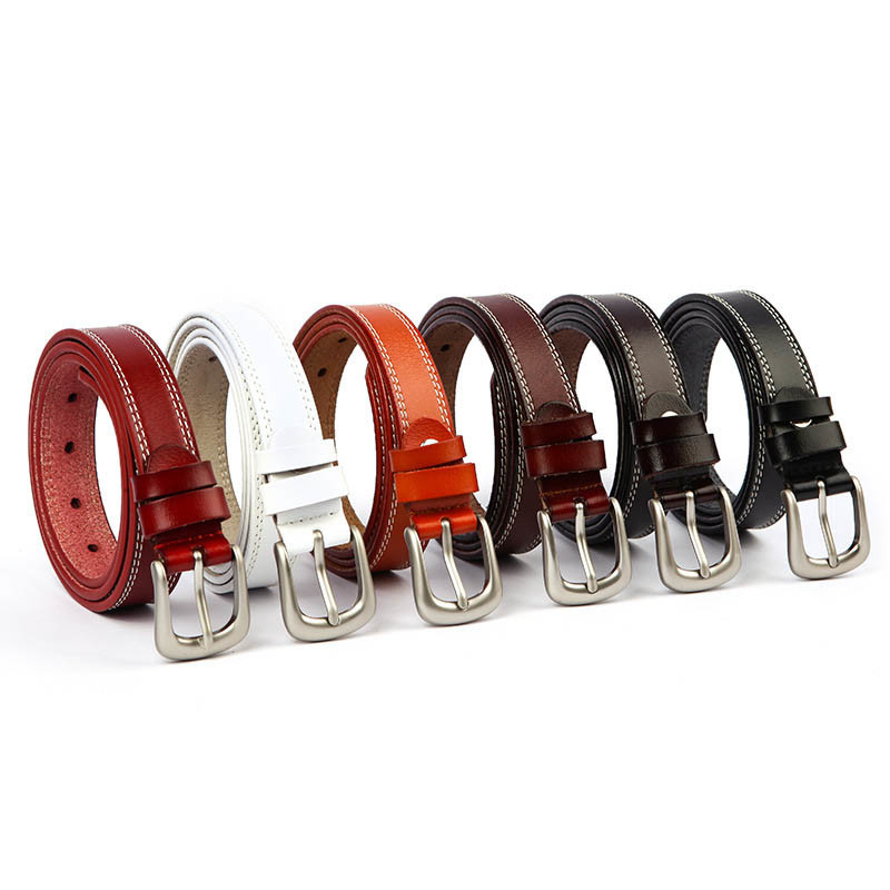 2.5cm Wide Woman Fake Leather Belt Ladies 135cm Jeans