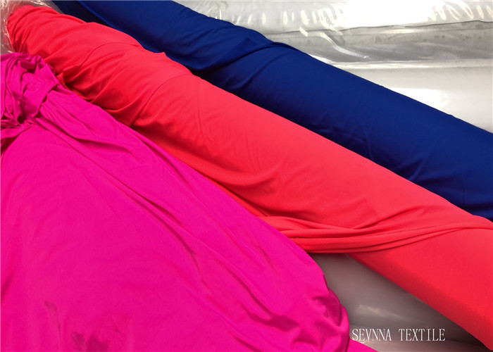 Super Soft Stretch Organic Swimwear Fabric Customized Dyed Solid Colors