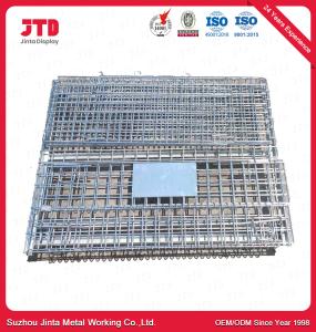 China Heavy Duty Wire Cage Galvanized Wire Pallet Container Without Wheels wholesale