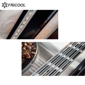 China 70L Refrigerated Bakery Display Case Sweet Dessert Curved Glass Fridge wholesale
