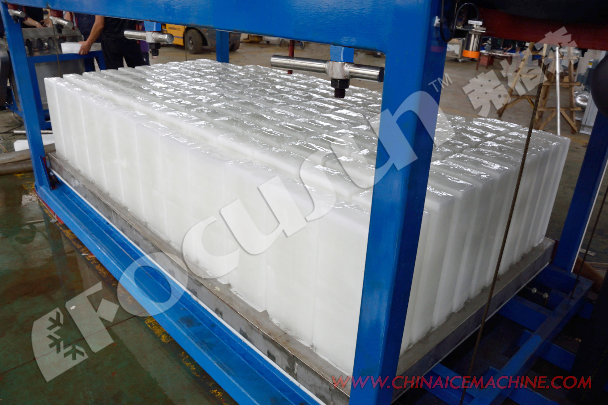 Snow Flake Ice Focusun 5000kg/day Automatic Direct Cooling Ice Block Machine for Fishery