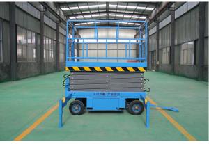 China 100-550Kg Capacity Warehouse Storage Cargo Hydraulic Electric Scissor Lift Platform wholesale