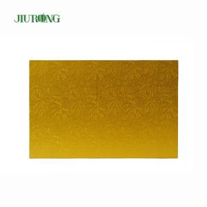 China Birthday Party Disposable Cake Board Gold rectangle Eco friendly wholesale