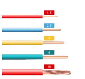 China Rolled Copper Building Wire , Bv 4mm/6mm2 8 Gauge Stranded Wire wholesale