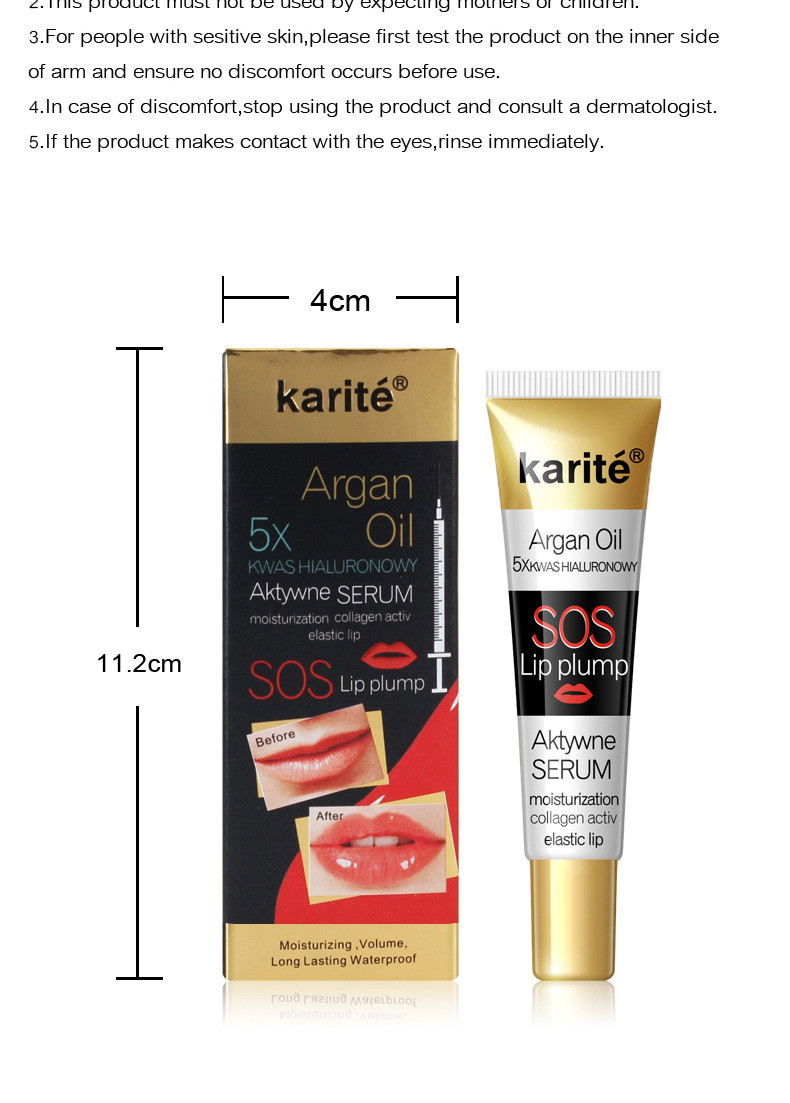 GMPC Lip Gloss Hydrated Moisturize Refine Dryness Wrinkles Enhances Lip Plump