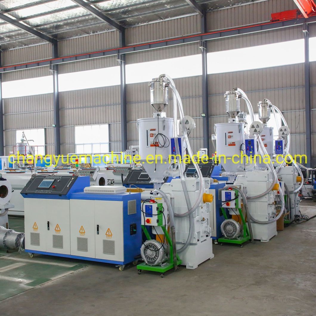 Plastic HDPE Pipe Extruder Machine / High Output HDPE PP Water Supply Pipe Production Line / PE PP Pipe Making Machine 20-110 mm