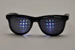 Fashionable Flip UP Diffraction Rainbow 3D Fireworks Glasses Plastic For