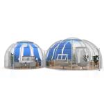 Snow Resistant Glamping Bubble Tent Diameter 6m Transparent Bubble Tent