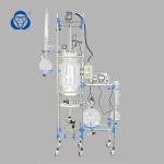50l Jacketed Glass Reactor Vessel Corrosion Resistent Long Durability