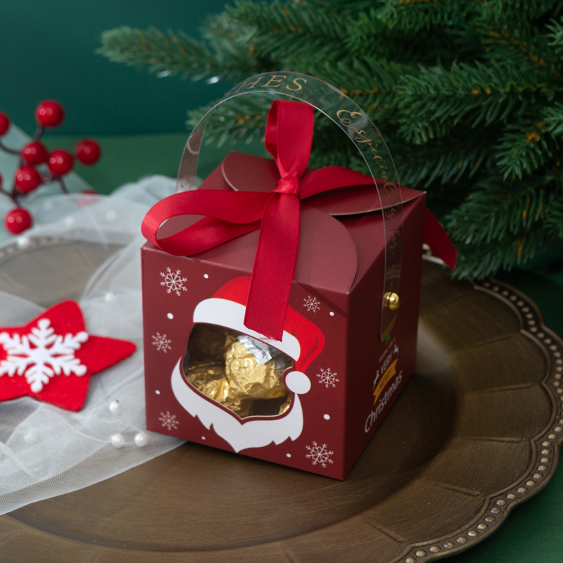 Recyclable Paperboard Customized Colorful Folding Christmas Gift Box Packaging With Logo