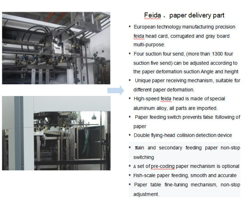 High Speed Lead Edge Feeding Flat Type Die Cutting Machine For Corrugated Board Carton Paperboard Cutting