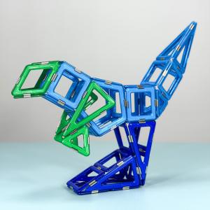 China Popular Educational Magnetic Bricks Toys Velociraptor Magnetic Blocks 3D Structure wholesale