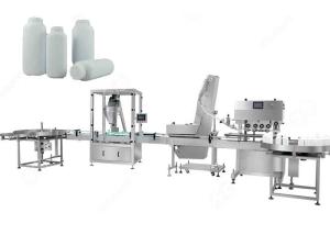 China Packing Accuracy &lt;�±1% Screw Type Talcum Powder Bottle Filling Machine wholesale