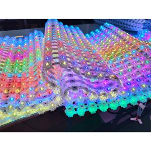 China RGBW Transparent LED Mesh Screen Outdoor Flexible IP67 Dustproof wholesale