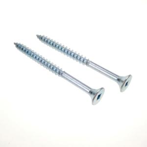 China Zinc Plated Steel Square Drive Countersunk Head Wood Screws Square Drive Robertson Wood Screws wholesale